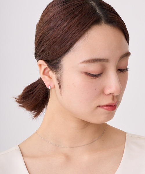 CALIN STANDARD(カリンスタンダード)の「◆金属アレルギー対応◆◆made in japan◆【純金厚メッキ】ドロップ 極小ミニマルカーブピアス(ピアス(両耳用)・レディース・ゴールド/ピンクゴールド/シルバー・FREE)」の14枚目の写真