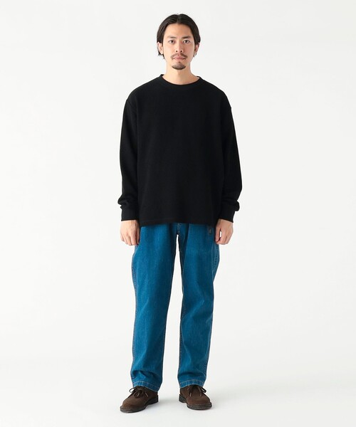 B:MING by BEAMS(ビーミングバイビームス)の「ワッフル ロングスリーブ カットソー(Tシャツ/カットソー・メンズ・ホワイト系その他5/ブラック・S/M/L/XL)」の13枚目の写真