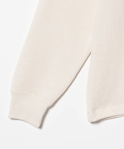 B:MING by BEAMS(ビーミングバイビームス)の「ワッフル ロングスリーブ カットソー(Tシャツ/カットソー・メンズ・ホワイト系その他5/ブラック・S/M/L/XL)」の9枚目の写真