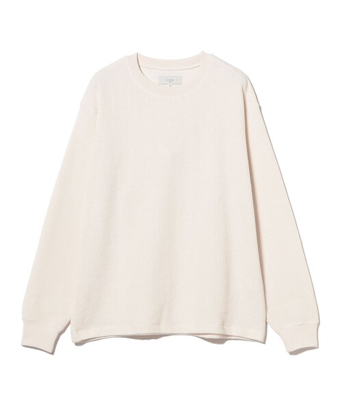 B:MING by BEAMS(ビーミングバイビームス)の「ワッフル ロングスリーブ カットソー(Tシャツ/カットソー・メンズ・ホワイト系その他5/ブラック・S/M/L/XL)」の8枚目の写真