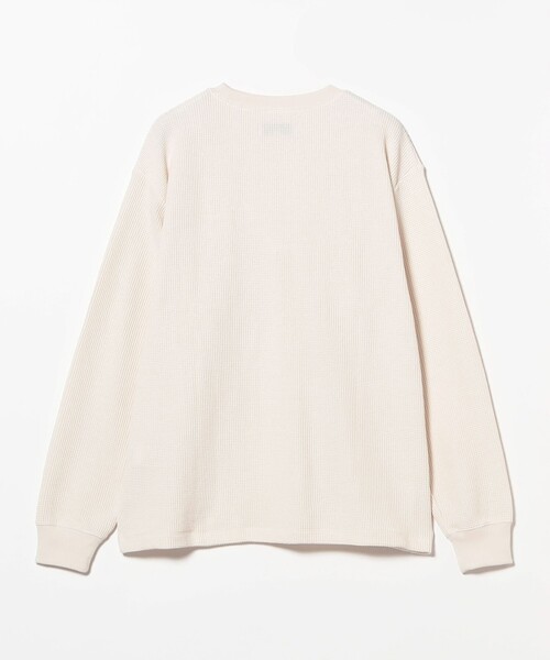 B:MING by BEAMS(ビーミングバイビームス)の「ワッフル ロングスリーブ カットソー(Tシャツ/カットソー・メンズ・ホワイト系その他5/ブラック・S/M/L/XL)」の7枚目の写真