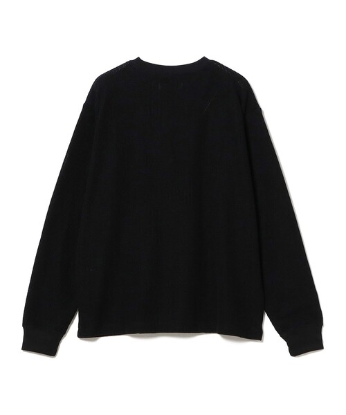 B:MING by BEAMS(ビーミングバイビームス)の「ワッフル ロングスリーブ カットソー(Tシャツ/カットソー・メンズ・ホワイト系その他5/ブラック・S/M/L/XL)」の4枚目の写真