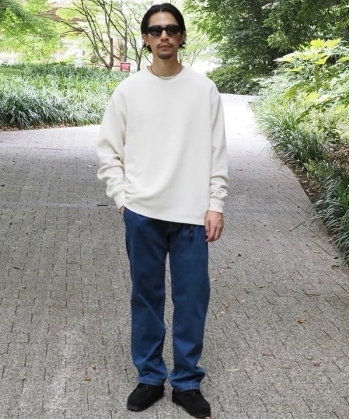 B:MING by BEAMS(ビーミングバイビームス)の「ワッフル ロングスリーブ カットソー(Tシャツ/カットソー・メンズ・ホワイト系その他5/ブラック・S/M/L/XL)」の18枚目の写真