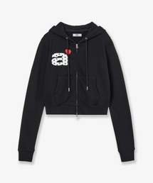 トップス AEAE WEB LOGO CROP HOOD ZIP UP WEB LOGO CROP HOOD ZIP-UP（パーカー）｜aeae（エーイーエーイー）の