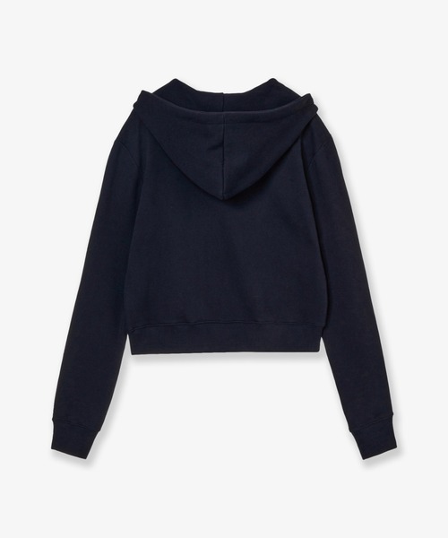 DOT SMALL LETTER CROP HOOD ZIP UP（パーカー）｜aeae