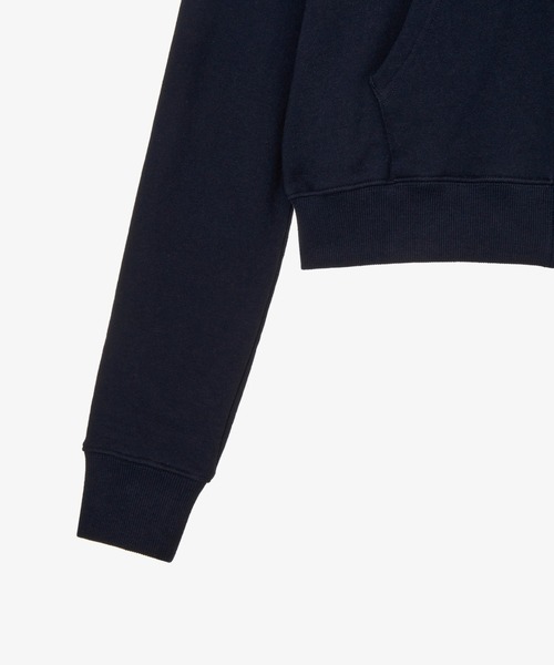 aeae（エーイーエーイー）の「DOT SMALL LETTER CROP HOOD ZIP UP（パーカー・レディース・ネイビー/ライトグレー・FREE）」の6枚目の写真