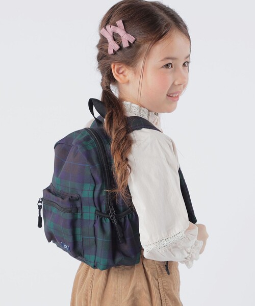 SHIPS（シップス）の「SHIPS KIDS:50th ANNIV チェック デイ パック S（バックパック/リュック・キッズ・ネイビー・ONE SIZE）」の2枚目の写真