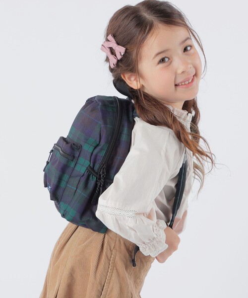 SHIPS（シップス）の「SHIPS KIDS:50th ANNIV チェック デイ パック S（バックパック/リュック・キッズ・ネイビー・ONE SIZE）」の3枚目の写真