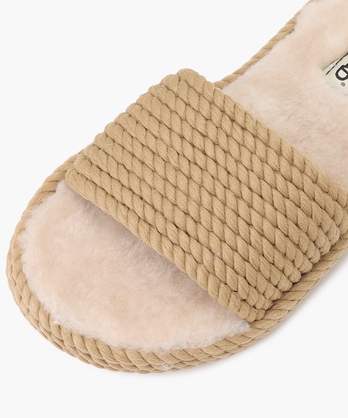 BOHONOMAD（ボホノマド）の「S.TROPEZ/サントロペ ファーリースリッパ (WOMEN)（サンダル・レディース・ブラック/ベージュ・37/38/39）」の5枚目の写真