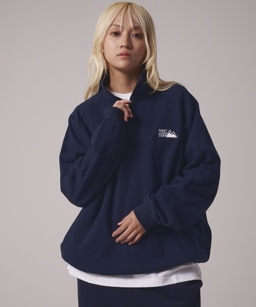 FIRST DOWN（ファーストダウン）の「ハーフジップ スウェット