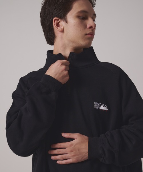 ハーフジップ スウェット（スウェット）｜FIRST DOWN（ファースト