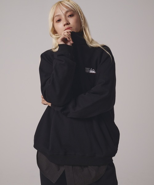 FIRST DOWN（ファーストダウン）の「ハーフジップ スウェット（スウェット・メンズ・ネイビー/ブラック/グレー/カーキ・M/XL/L/S/XXL）」の14枚目の写真
