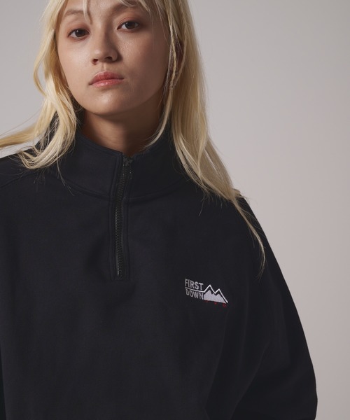 FIRST DOWN（ファーストダウン）の「ハーフジップ スウェット（スウェット・メンズ・ネイビー/ブラック/グレー/カーキ・M/XL/L/S/XXL）」の15枚目の写真