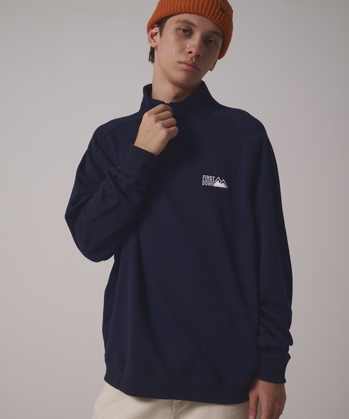 FIRST DOWN（ファーストダウン）の「ハーフジップ スウェット（スウェット・メンズ・ネイビー/ブラック/グレー/カーキ・M/XL/L/S/XXL）」の22枚目の写真