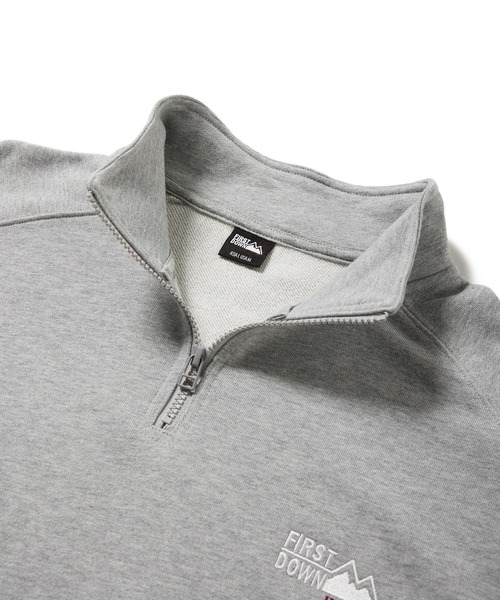 FIRST DOWN（ファーストダウン）の「ハーフジップ スウェット（スウェット・メンズ・ネイビー/ブラック/グレー/カーキ・M/XL/L/S/XXL）」の7枚目の写真