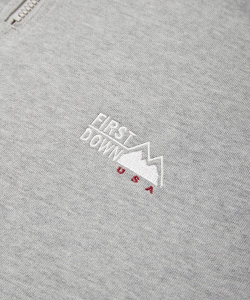 FIRST DOWN（ファーストダウン）の「ハーフジップ スウェット（スウェット・メンズ・ネイビー/ブラック/グレー/カーキ・M/XL/L/S/XXL）」の8枚目の写真