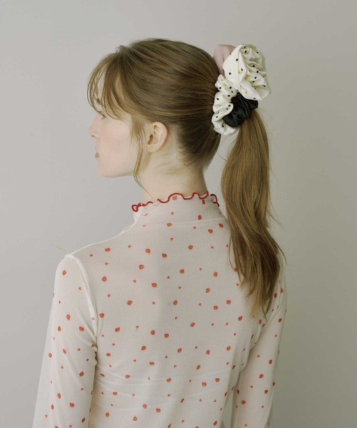 VIOLETTA（ヴィオレッタ）の「【HEIREN】アソートパターンシアートップス（Tシャツ/カットソー・レディース・チャコールグレー/アイボリー/ライトグレー/ベージュ・FREE）」の7枚目の写真