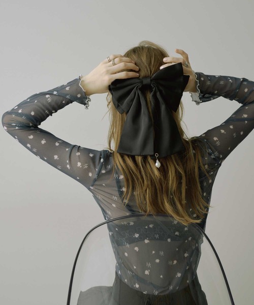 VIOLETTA（ヴィオレッタ）の「【HEIREN】アソートパターンシアートップス（Tシャツ/カットソー・レディース・チャコールグレー/アイボリー/ライトグレー/ベージュ・FREE）」の11枚目の写真