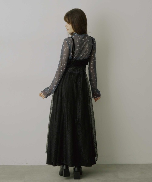 VIOLETTA（ヴィオレッタ）の「【HEIREN】アソートパターンシアートップス（Tシャツ/カットソー・レディース・チャコールグレー/アイボリー/ライトグレー/ベージュ・FREE）」の12枚目の写真