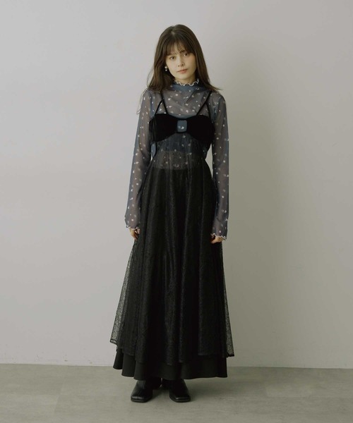 VIOLETTA（ヴィオレッタ）の「【HEIREN】アソートパターンシアートップス（Tシャツ/カットソー・レディース・チャコールグレー/アイボリー/ライトグレー/ベージュ・FREE）」の14枚目の写真