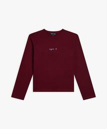 agnes b. アニエスベー バーガンディ ボタン付き 長袖トップス 2 中古・古着通販】agnes b (アニエスベー) スナップボタン