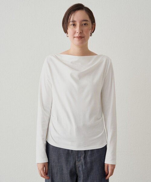 LOUNGEDRESS（ラウンジドレス）の「ドレープロンT（Tシャツ/カットソー・レディース・チャコールグレー/ブラック/オフホワイト/グレー/ブラック系その他・FREE）」の18枚目の写真