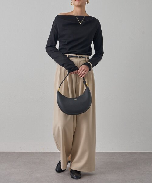 LOUNGEDRESS（ラウンジドレス）の「ドレープロンT（Tシャツ/カットソー・レディース・チャコールグレー/ブラック/オフホワイト/グレー/ブラック系その他・FREE）」の11枚目の写真