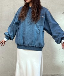A.D.C.L. | ケミカルウォッシュ デニムプルオーバー(スウェット)
