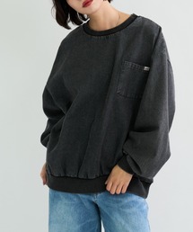A.D.C.L. | ケミカルウォッシュ デニムプルオーバー(スウェット)