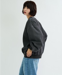 A.D.C.L.（エーディーシーエル）の「ケミカルウォッシュ デニムプルオーバー（スウェット）」