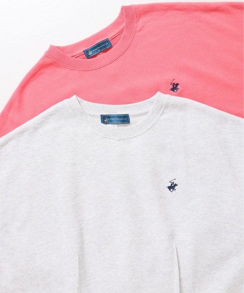 BEVERLY HILLS POLO CLUB(ビバリーヒルズポロクラブ)の「【BEVERLY HILLS POLO CLUB/ビバリーヒルズポロクラブ】裾ダーツクルーネックスウェット(スウェット・レディース・オレンジ/ダークブルー/オートミール/ブラック・MEDIUM)」の14枚目の写真