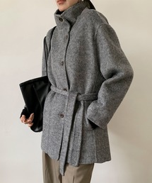 美品 DIGAWEL アルパカ混 ウール ステンカラーコート シャギー 0 アルパカウールシャギー コート(コート)｜Paul Stuart(ポール