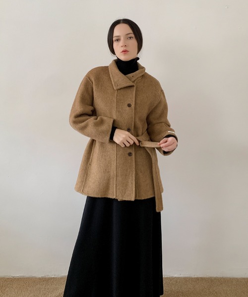 セール】DECADE CLASSIC リバーウールステンカラーコート（ステン