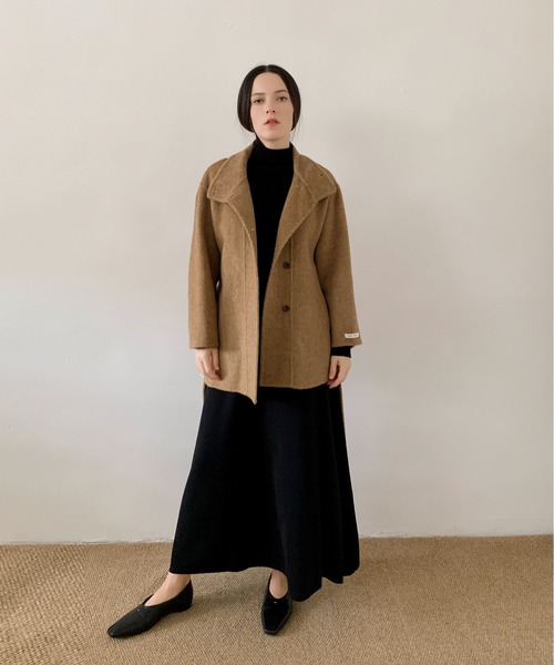 ディケイドクラシック（DECADE CLASSIC）/DECADE CLASSIC リバーウールステンカラーコート セール】DECADE CLASSIC リバーウールステンカラーコート（ステン