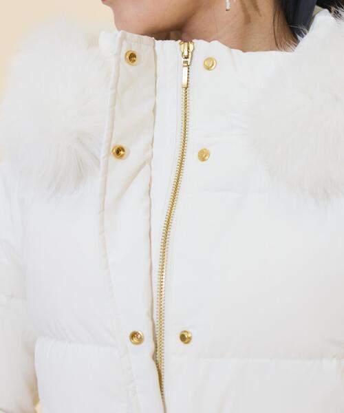 WILLSELECTION（ウィルセレクション）の「ファー付きショートダウン（ダウンジャケット/コート・レディース・ベージュ/ピンク/ブラック/オフホワイト・FREE）」の10枚目の写真