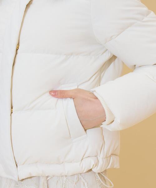 WILLSELECTION（ウィルセレクション）の「ファー付きショートダウン（ダウンジャケット/コート・レディース・ベージュ/ピンク/ブラック/オフホワイト・FREE）」の11枚目の写真