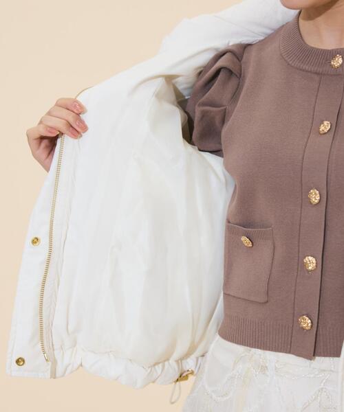 WILLSELECTION（ウィルセレクション）の「ファー付きショートダウン（ダウンジャケット/コート・レディース・ベージュ/ピンク/ブラック/オフホワイト・FREE）」の12枚目の写真