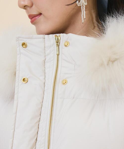 WILLSELECTION（ウィルセレクション）の「ファー付きショートダウン（ダウンジャケット/コート・レディース・ベージュ/ピンク/ブラック/オフホワイト・FREE）」の22枚目の写真