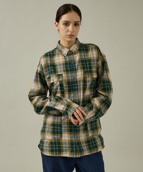 NANGA/ナンガ】FADE TARTAN CHECK CAMP SHIRT/チェック/ユニセックス
