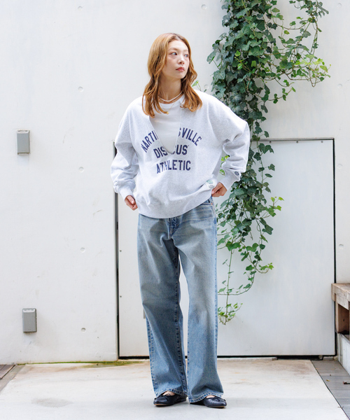 DISCUS(ディスカス)の「【DISCUS/ディスカス】裏毛スキッパーUネックスウェット/トップス/スウェット/スキッパー/Y2K【WEB限定】(スウェット・レディース・グレー/ブラック/ブラウン・フリー)」の11枚目の写真