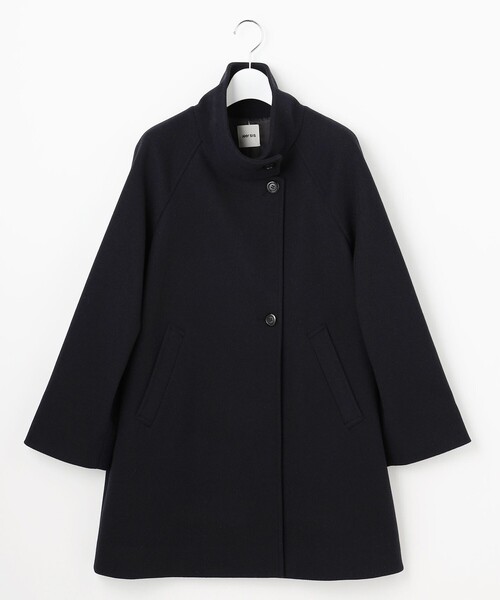 ウールライクスタンドカラー ミドルコート（その他アウター）｜ANY SIS