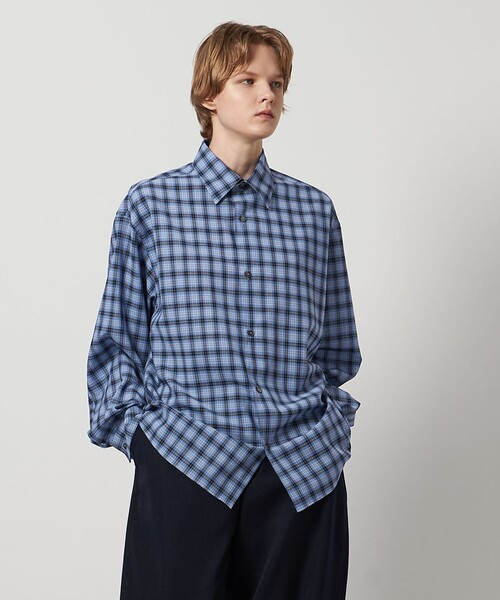 LOEFF ブルー 長袖シャツ ザリラクス　シャツ LOEFF ブルー 長袖シャツ ザリラクス シャツ LOEFF ブルー 長袖シャツ