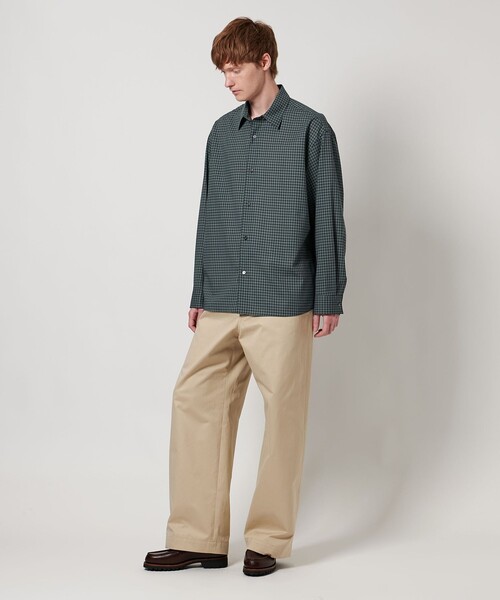 LOEFF（ロエフ）の「＜LOEFF＞チェック シャツ UNISEX（シャツ/ブラウス・レディース・グレー系/コバルトブルー・1/2/0）」の16枚目の写真