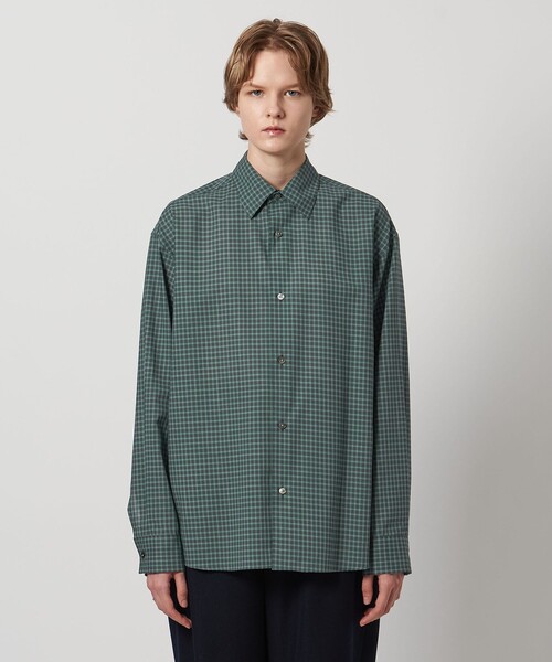 LOEFF（ロエフ）の「＜LOEFF＞チェック シャツ UNISEX（シャツ/ブラウス・レディース・グレー系/コバルトブルー・1/2/0）」の17枚目の写真