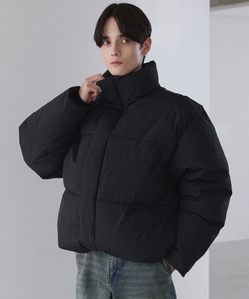 LUENNA(ルエナ)の「【LUENNA】Oversized Volume Padded Jacket / オーバーサイズ ボリュームパテッド中綿ジャケット(ダウンジャケット/コート・メンズ・ライトグレー/ブラック・M/S/L)」の14枚目の写真