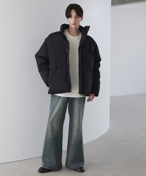 LUENNA(ルエナ)の「【LUENNA】Oversized Volume Padded Jacket / オーバーサイズ ボリュームパテッド中綿ジャケット(ダウンジャケット/コート・メンズ・ライトグレー/ブラック・M/S/L)」の15枚目の写真