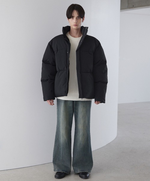 LUENNA(ルエナ)の「【LUENNA】Oversized Volume Padded Jacket / オーバーサイズ ボリュームパテッド中綿ジャケット(ダウンジャケット/コート・メンズ・ライトグレー/ブラック・M/S/L)」の17枚目の写真