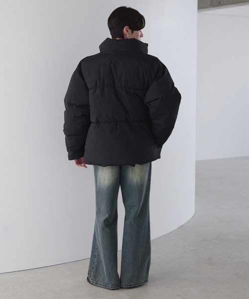 LUENNA(ルエナ)の「【LUENNA】Oversized Volume Padded Jacket / オーバーサイズ ボリュームパテッド中綿ジャケット(ダウンジャケット/コート・メンズ・ライトグレー/ブラック・M/S/L)」の18枚目の写真