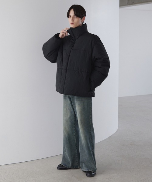 LUENNA(ルエナ)の「【LUENNA】Oversized Volume Padded Jacket / オーバーサイズ ボリュームパテッド中綿ジャケット(ダウンジャケット/コート・メンズ・ライトグレー/ブラック・M/S/L)」の20枚目の写真