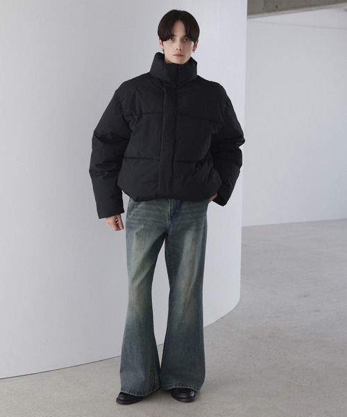 LUENNA(ルエナ)の「【LUENNA】Oversized Volume Padded Jacket / オーバーサイズ ボリュームパテッド中綿ジャケット(ダウンジャケット/コート・メンズ・ライトグレー/ブラック・M/S/L)」の21枚目の写真